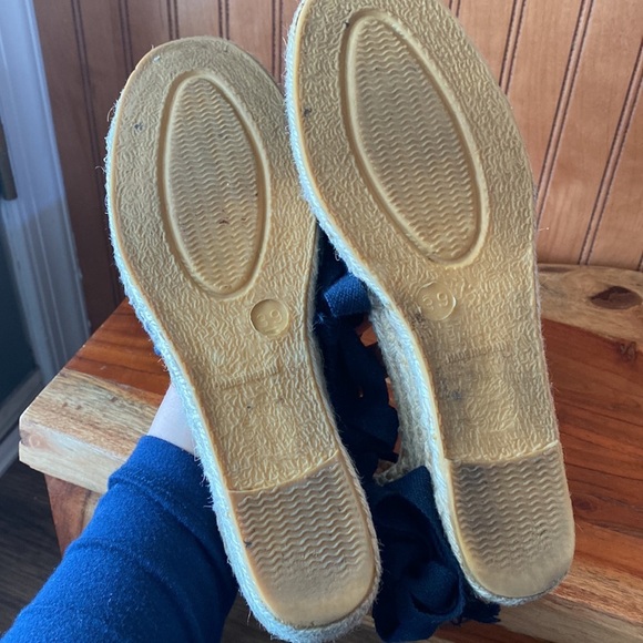 Ramoncinas lace-up wedge espadrilles. Rhinestone scull Sz 39 whimsigoth pirate - Picture 8 of 9